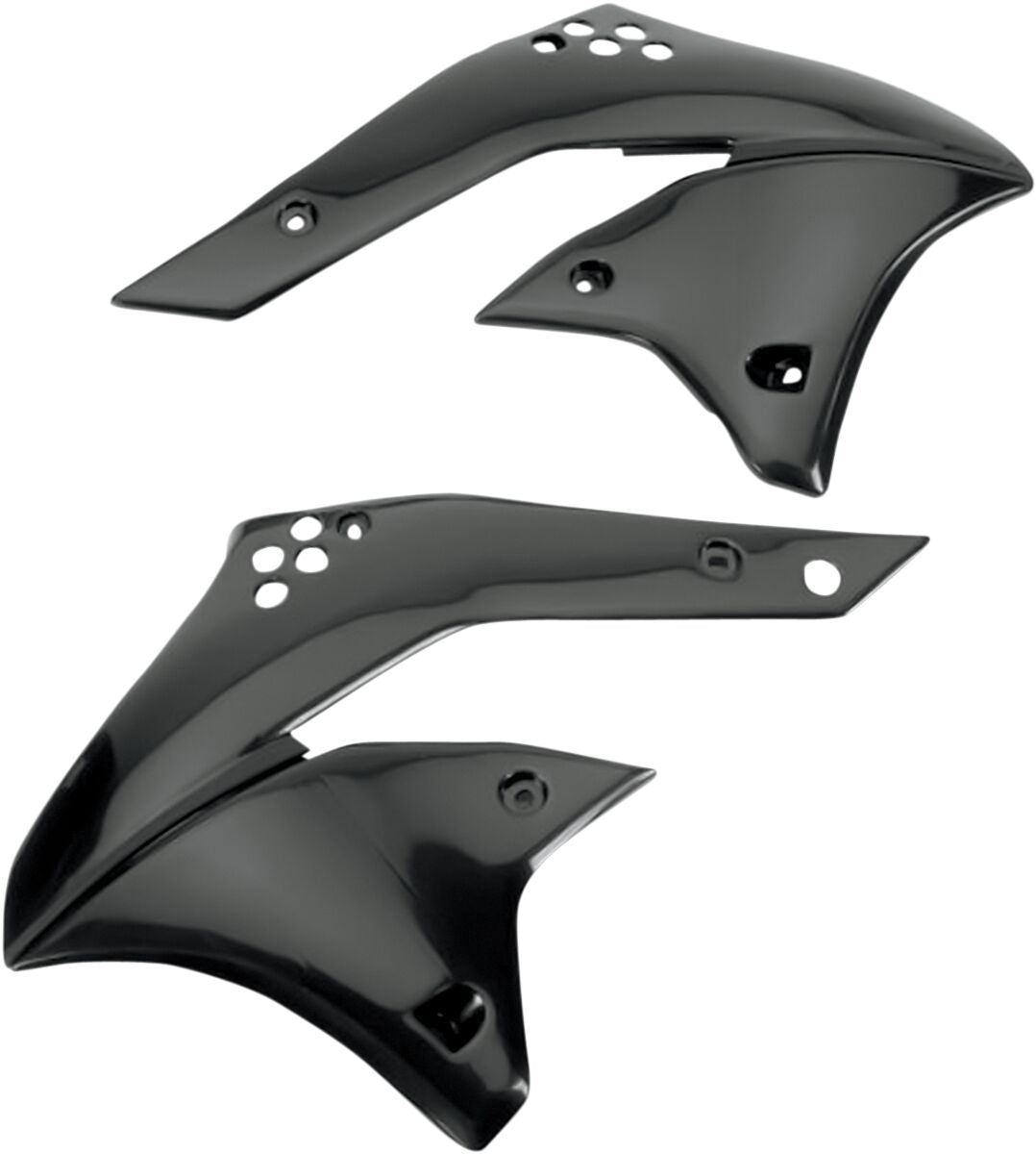 UFO RADIATOR COVERS KAWASAKI KXF250 BLACK KA03767#001