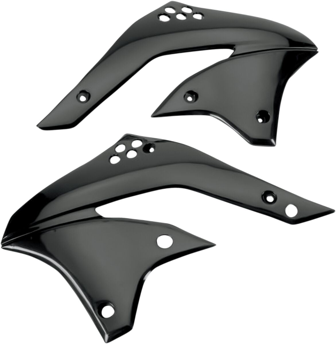 UFO RADIATOR COVERS KAWASAKI KXF450 BLACK KA03770#001