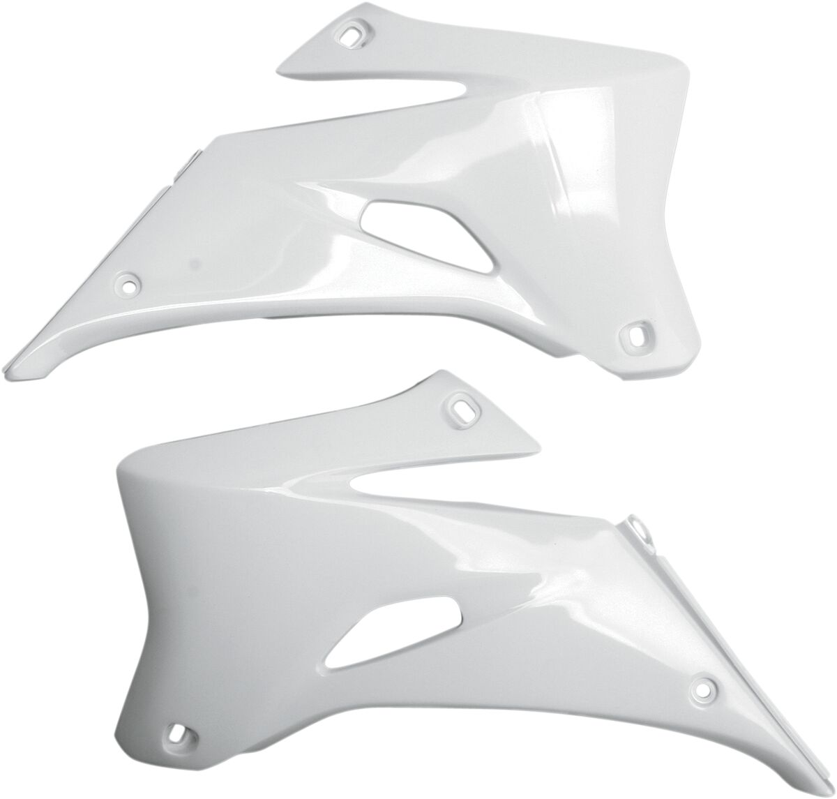 UFO RADIATOR COVERS YAMAHA YZ250/450F WHITE YA03882#046