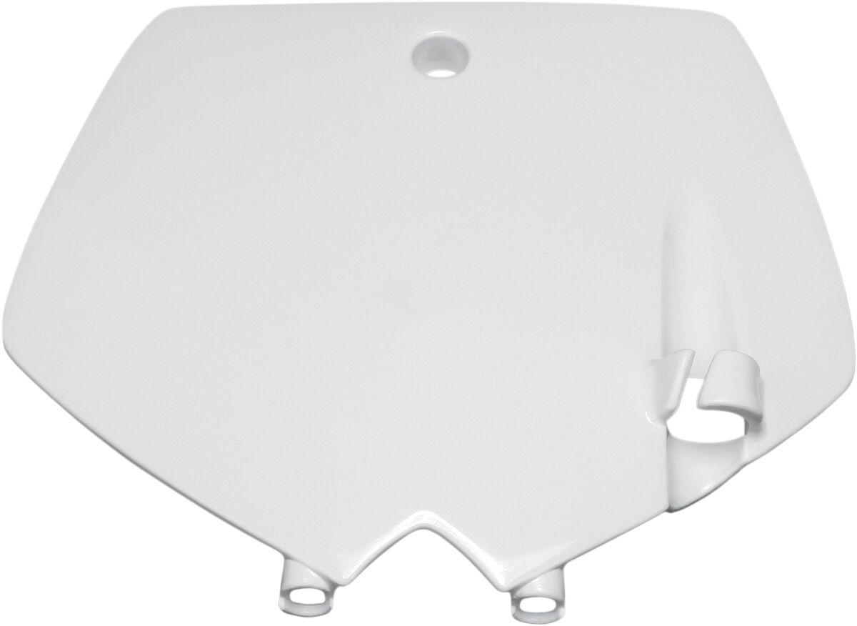 UFO FRONT NUMBER PLATE KTM 65SX WHITE KT03071#047