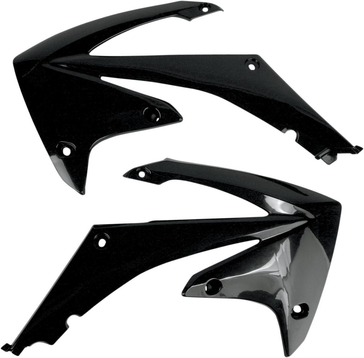 UFO RADIATOR COVERS HONDA CRF250/450R BLACK HO04637#001