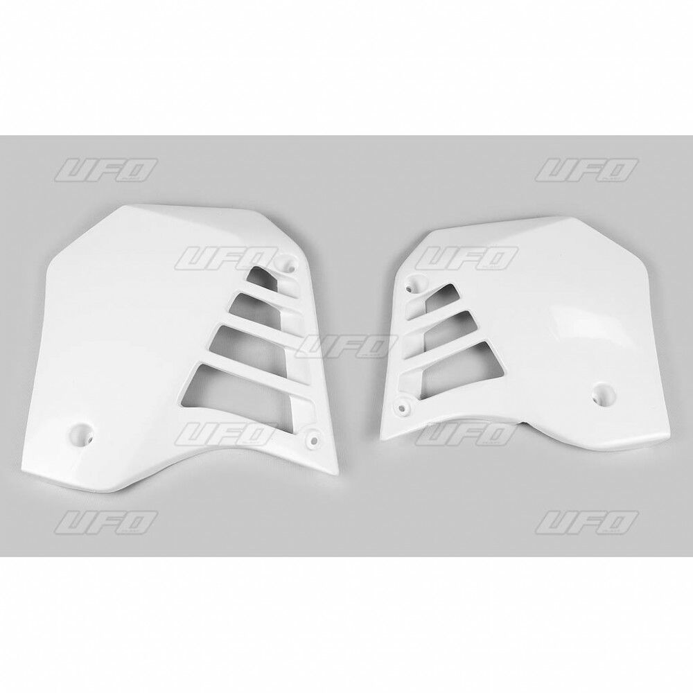 UFO RADIATOR COVERS YAMAHA YZ125 WHITE YA02803#046