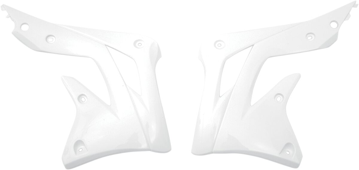 UFO RADIATOR COVERS KAWASAKI KXF450 WHITE KA04719#047