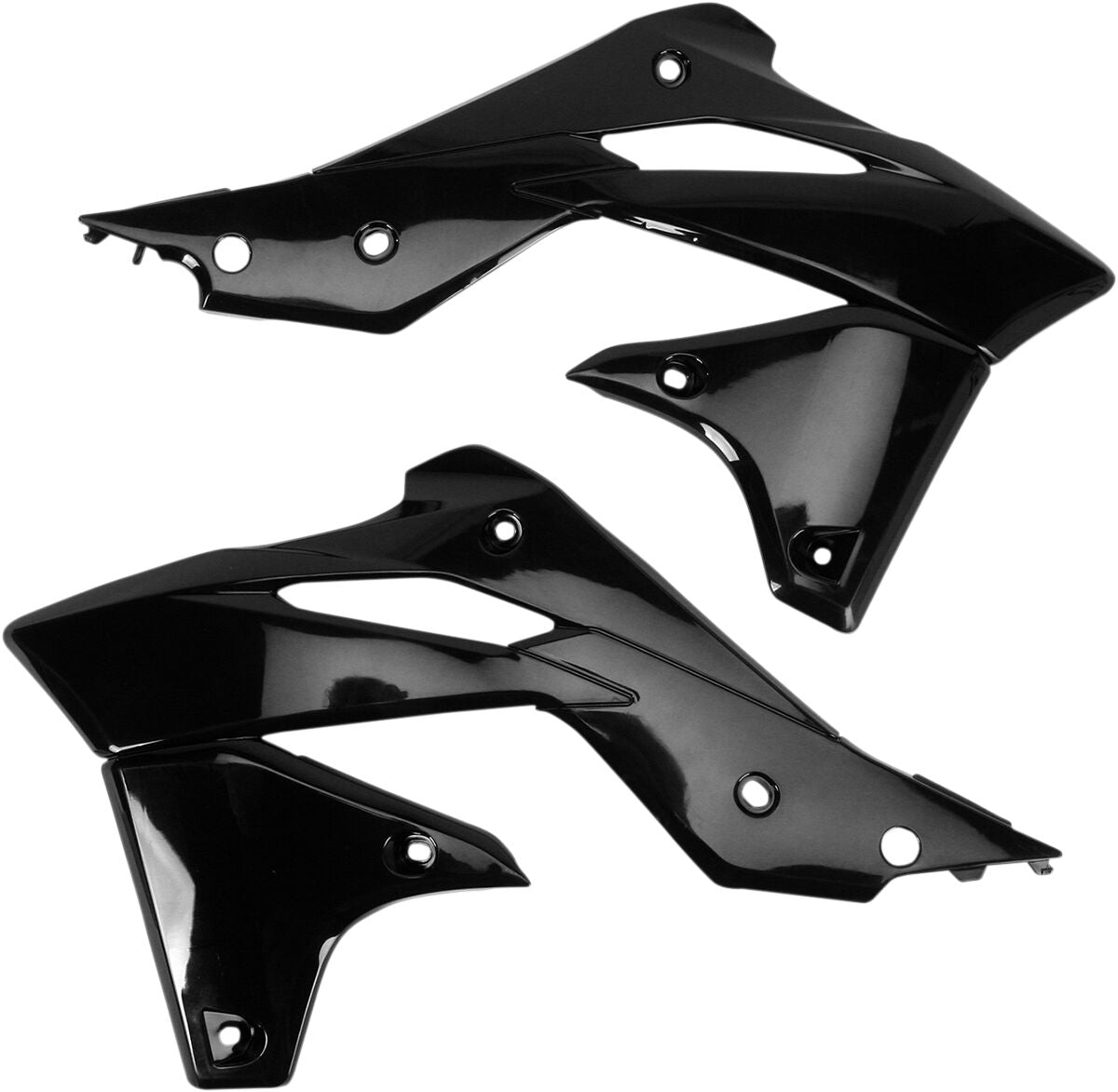 UFO RADIATOR COVERS KAWASAKI KXF250 BLACK KA04725#001
