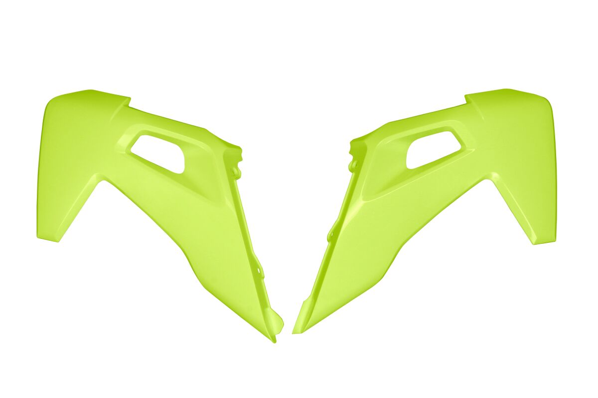 UFO RADIATOR COVER FOR HUSQVARNA TC/FC 19 FLUORESCENT YELLOW HU03390#DFLU