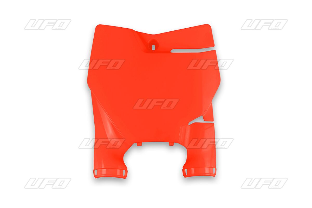 UFO FRONT NUMBER PLATE STADIUM SX85 18- FLUORESCENT ORANGE KT04099#FFLU