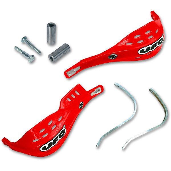 UFO JUMPY SUPERMOTARD UNI HANDGUARDS FOR 28,6mm (1 1/8") PRO-TAPER BARS CRF-RED PM01625@070