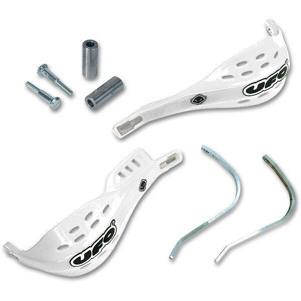 UFO JUMPY SUPERMOTARD UNI HANDGUARDS FOR 28,6mm (1 1/8") PRO-TAPER BARS WHITE PM01625@041