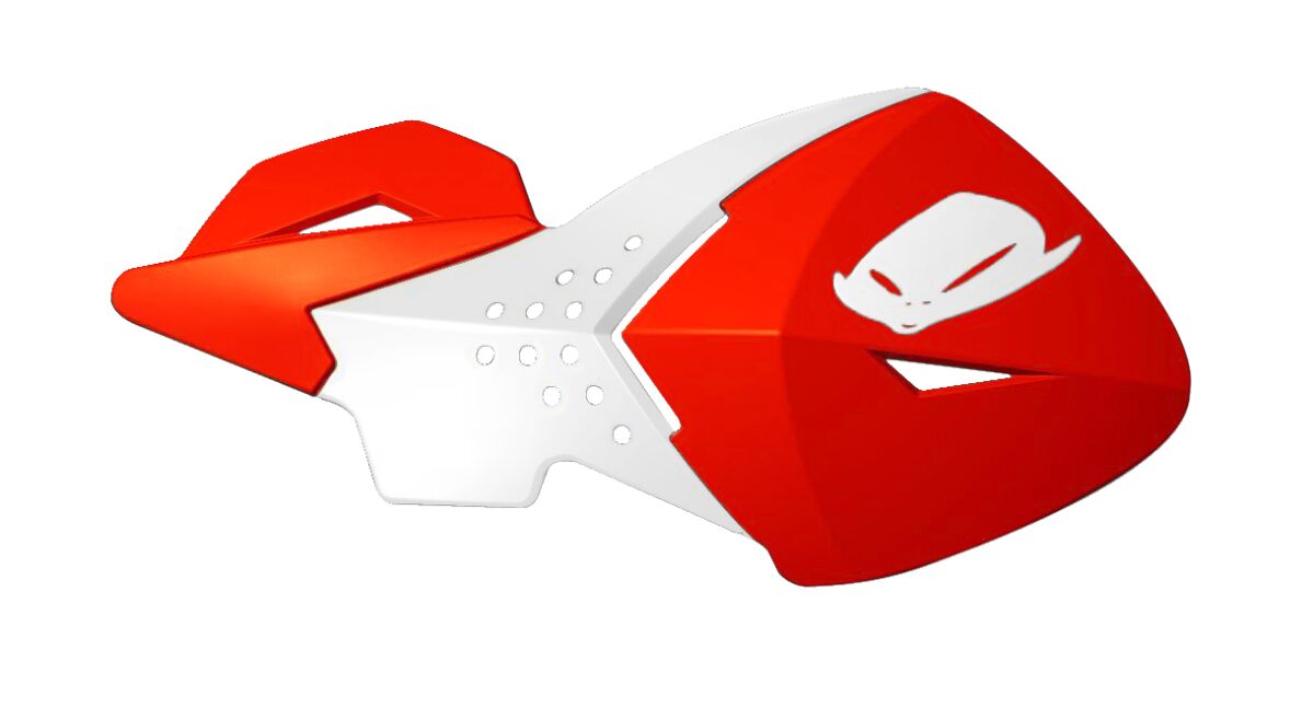 UFO REPLACEMENT PLASTIC FOR ESCALADE HANDGUARDS CRF-RED/WHITE PM01647#070