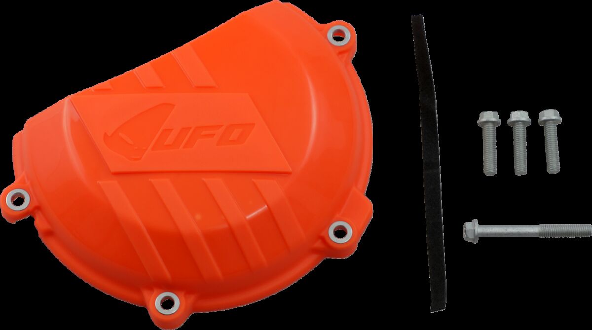 UFO CLUTCH COVER W/MOUNTING KIT KTM ORANGE AC02412