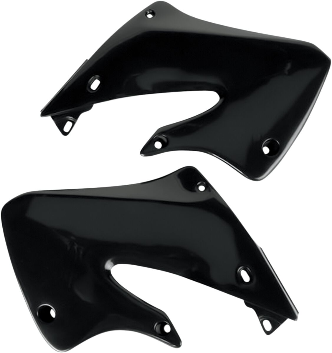 UFO RADIATOR COVERS HONDA CR125/250 BLACK HO03601#001