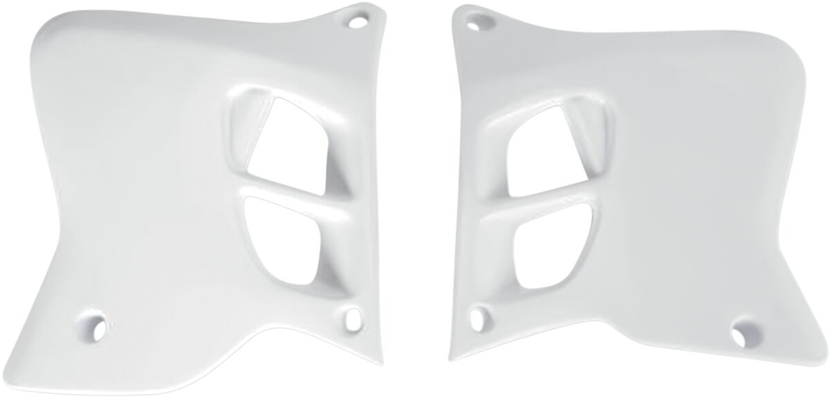 UFO RADIATOR COVERS YAMAHA YZ125/250 WHITE YA02856#046