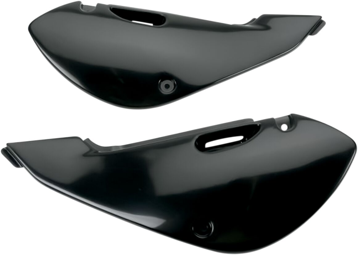 UFO SIDE PANELS KAWASAKI KX65/KLX110 BLACK KA03734#001