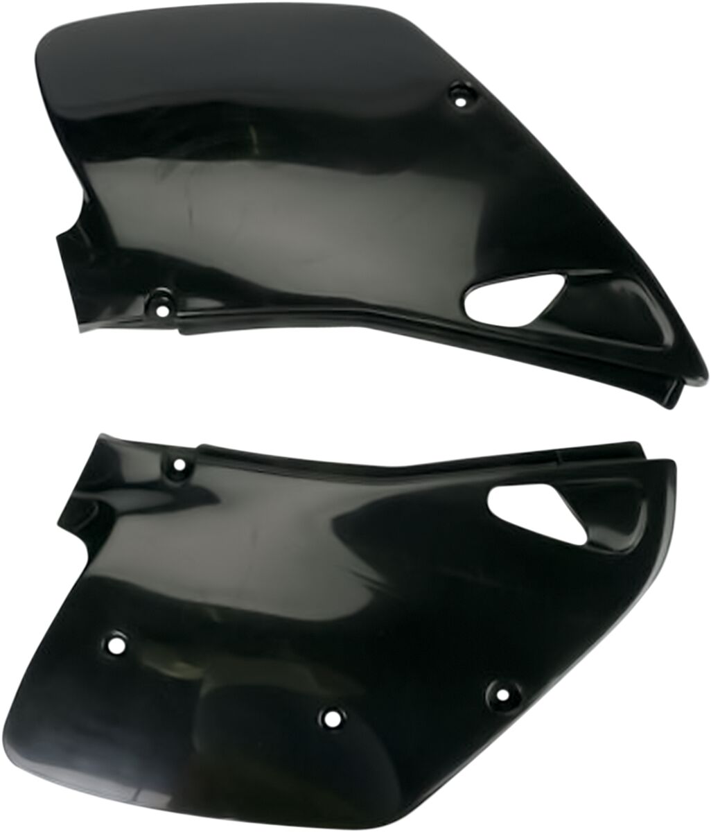 UFO SIDE PANELS KAWASAKI KX125/250 BLACK KA02745#001