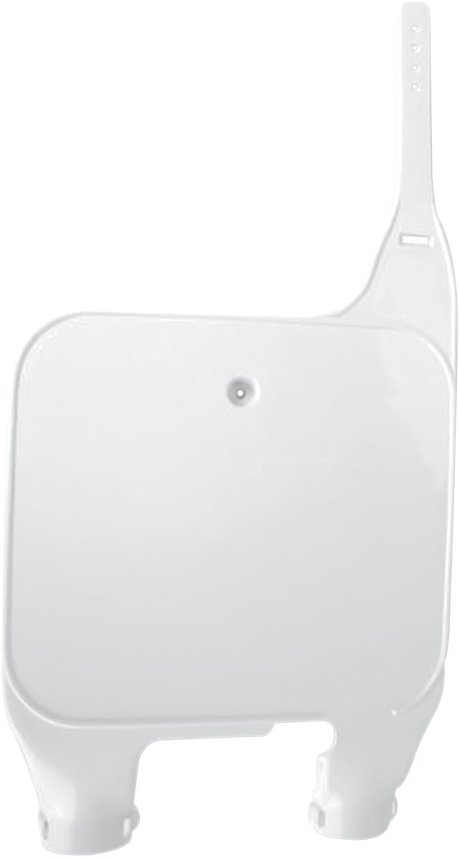 UFO INVERTED FORK NUMBER PLATE SUZUKI RM125/250 WHITE SU02921@041