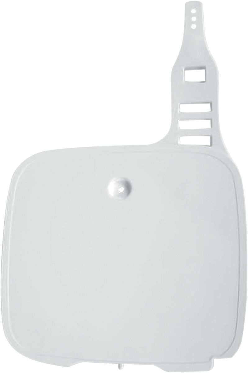 UFO FRONT NUMBER PLATE YAMAHA YZ125/250/360/490 WHITE YA02805#046