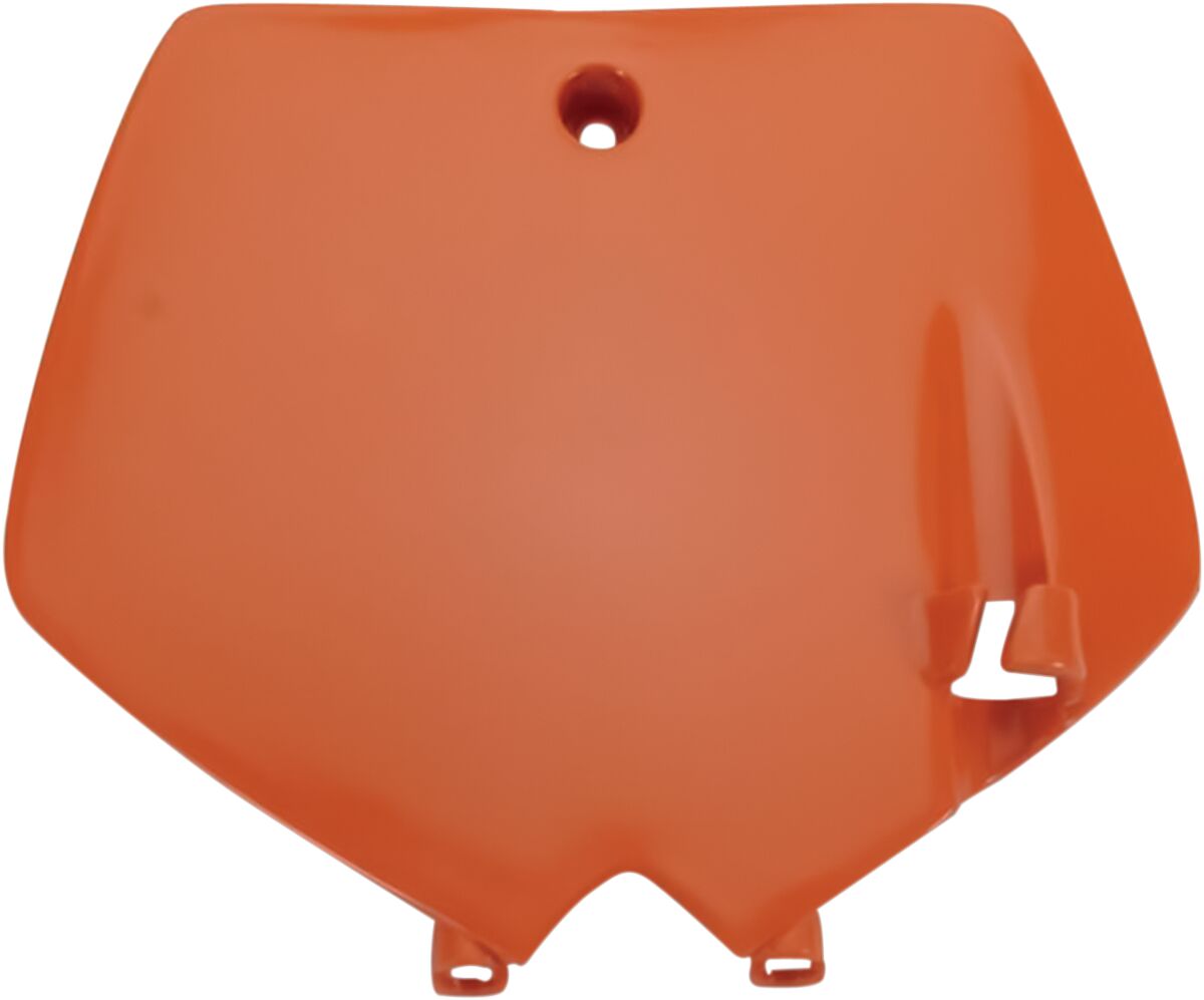 UFO FRONT NUMBER PLATE KTM 65SX ORANGE KT03071#127
