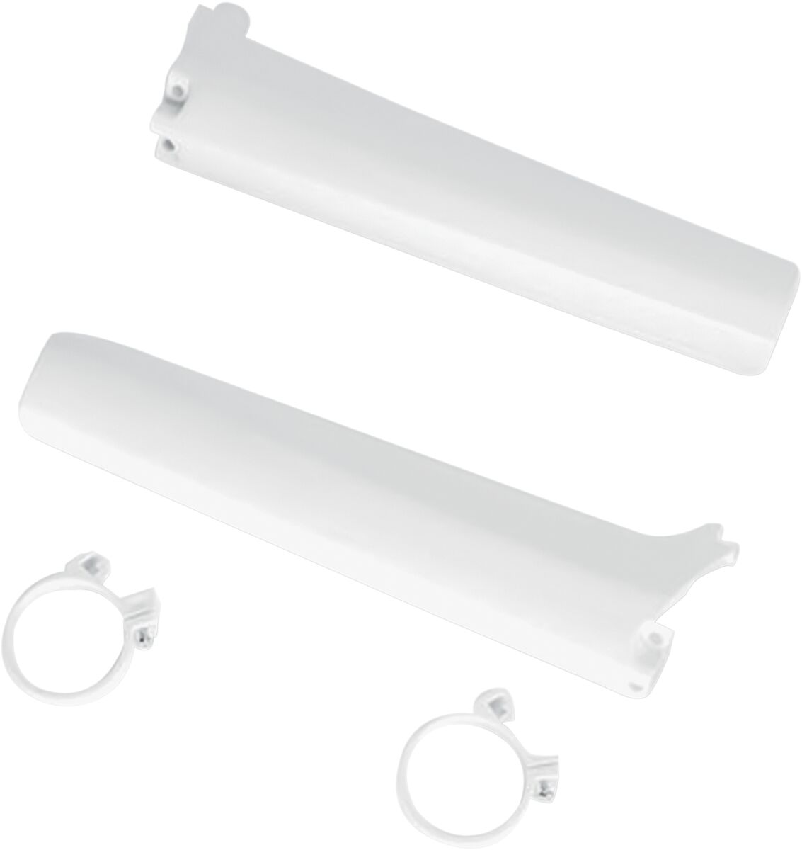 UFO FORK SLIDER PROTECTORS SUZUKI RM125/250 WHITE SU02943#041