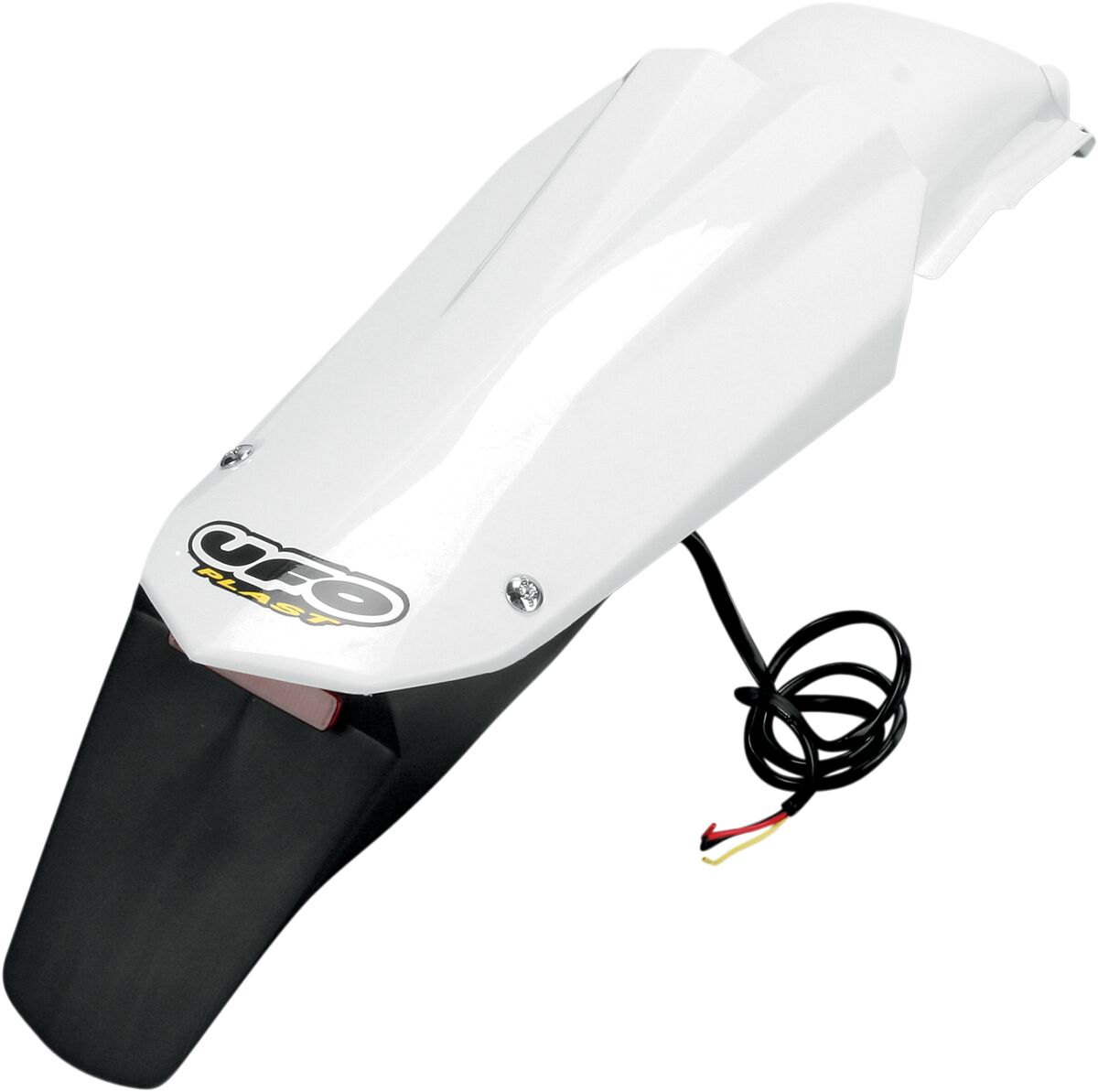 UFO ENDURO REAR FENDER W/ LED-LIGHT HUSQVARNA CR/WR WHITE HU03314#041