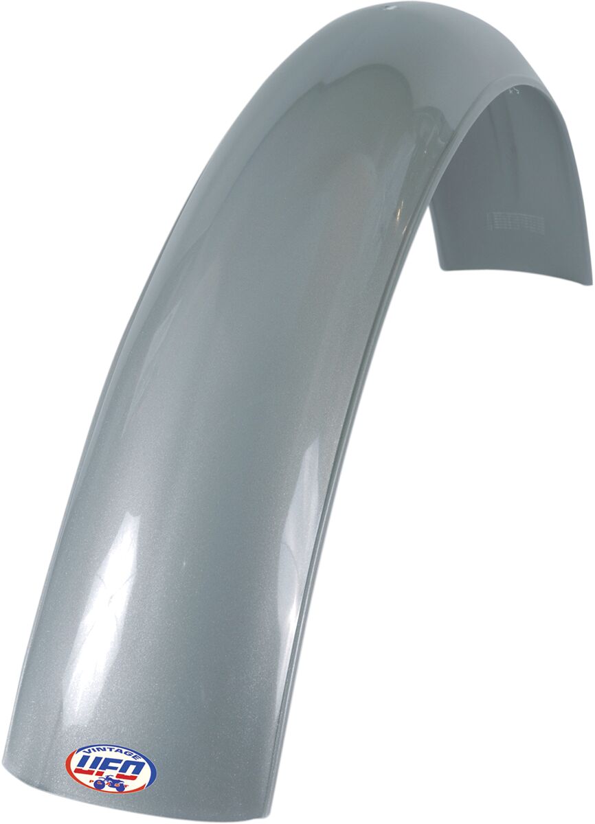 UFO VINTAGE UNI FRONT FENDER MX/ENDURO (60-74) SILVER ME08000#S