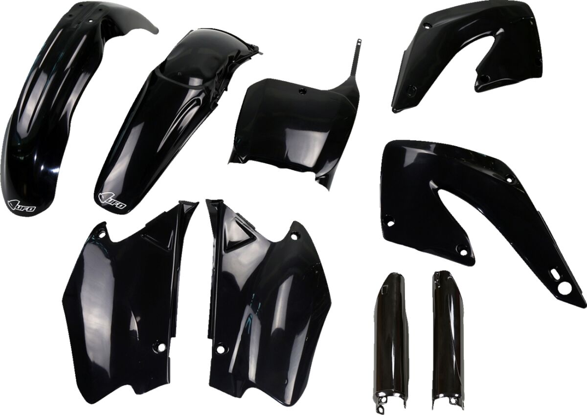 UFO COMPLETE BODY KIT HONDA CR125/250 BLACK HOKIT100F@001