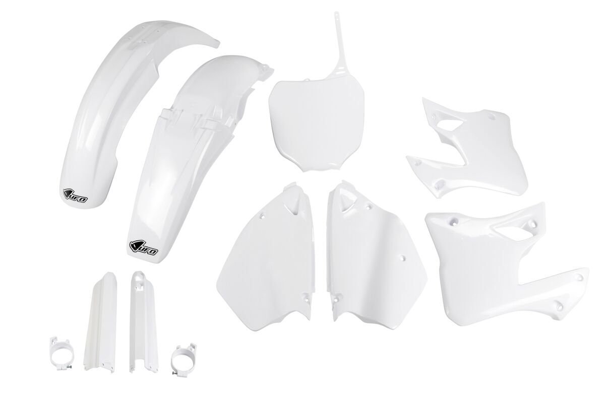 UFO COMPLETE BODY KIT YAMAHA YZ125/250 WHITE YAKIT300F@046
