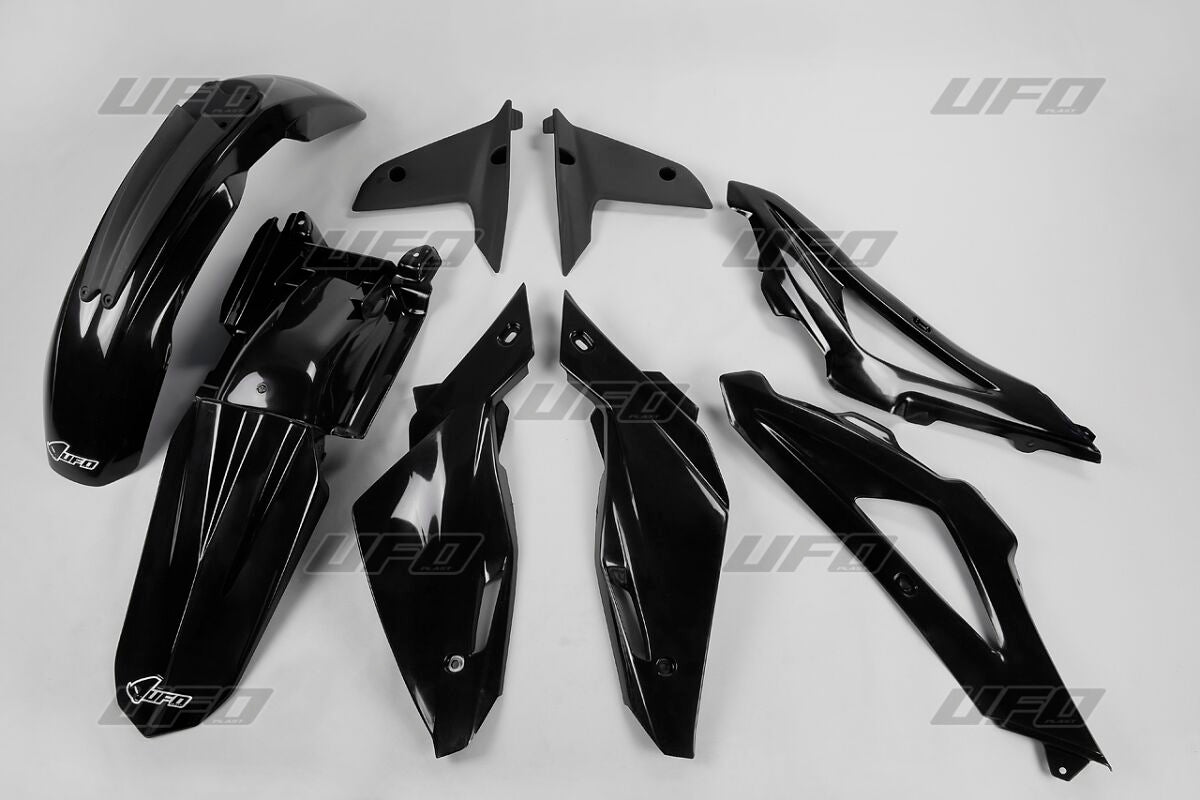 UFO COMPLETE BODY KIT HUSQVARNA TC 250/300/450 BLACK HUKIT607@001