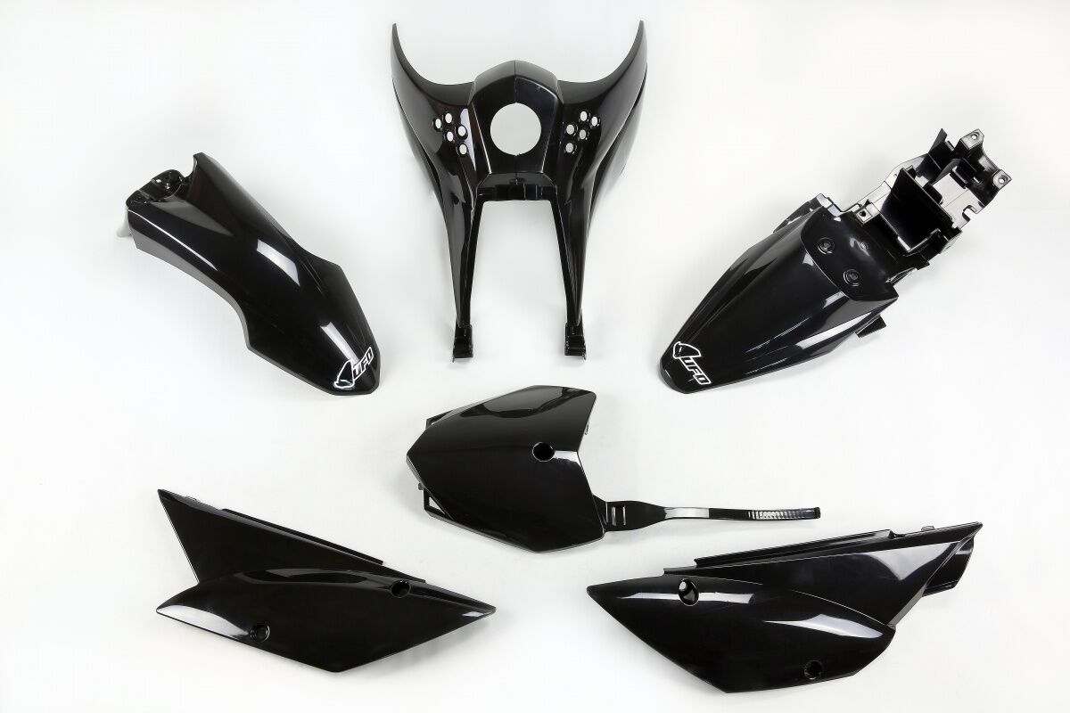 UFO COMPLETE BODY KIT KAWASAKI KLX110 BLACK KA37003@001