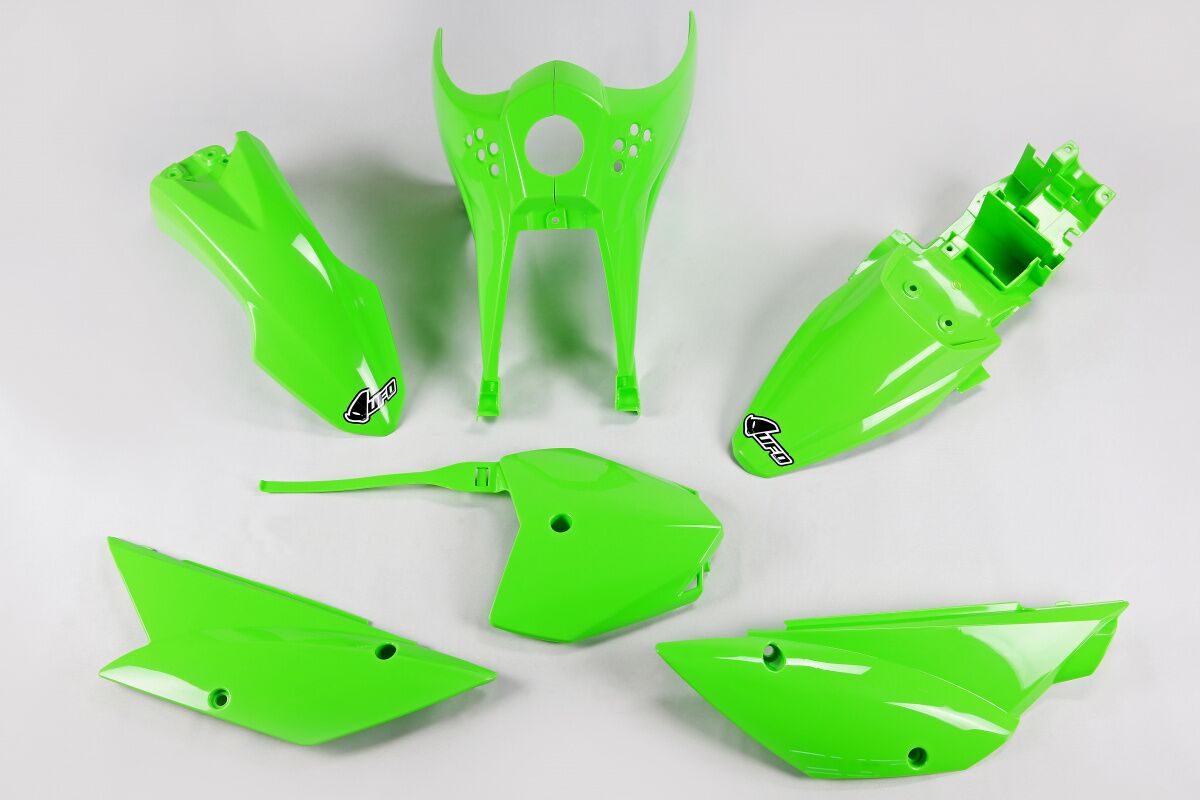 UFO COMPLETE BODY KIT KAWASAKI KLX110 KX-GREEN KA37003@026