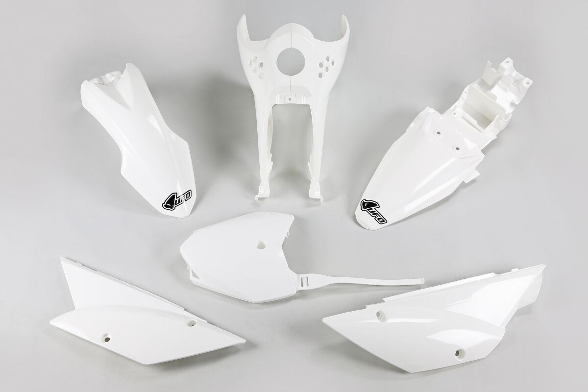UFO COMPLETE BODY KIT KAWASAKI KLX110 WHITE KA37003@047