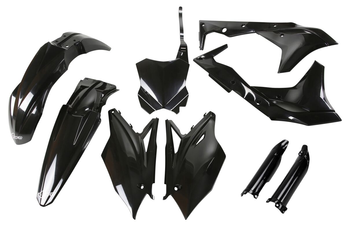 UFO COMPLETE BODY KIT KAWASAKI KXF250 BLACK KAKIT224F@001