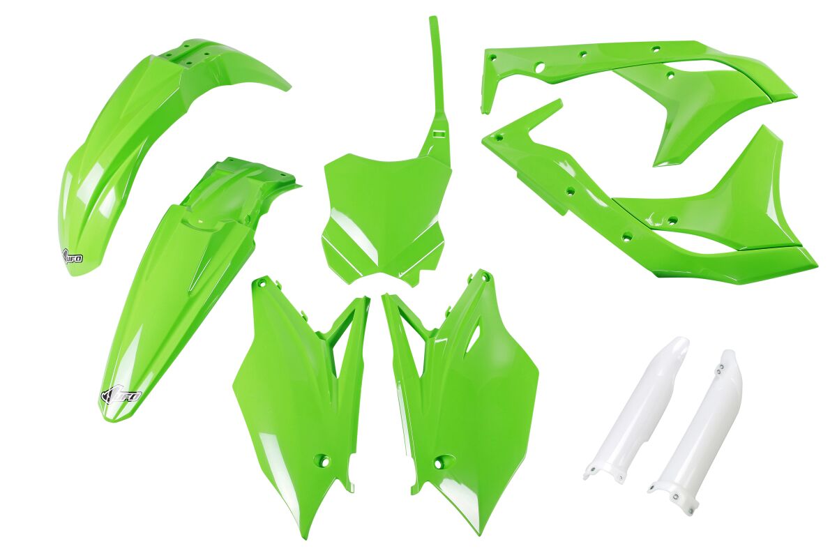 UFO COMPLETE BODY KIT KAWASAKI KXF250 KX GREEN KAKIT224F@026