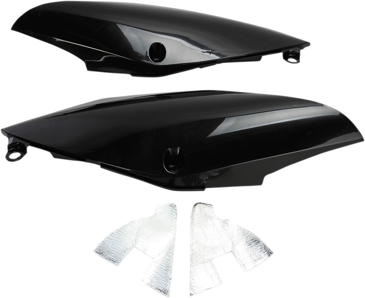 UFO SIDE PANELS HONDA CRF450R/RX BLACK HO04684#001