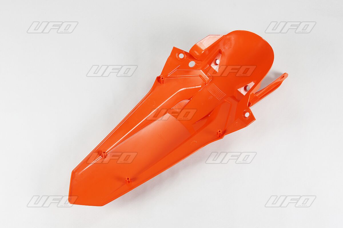 UFO REAR FENDER W/PINS KTM EXC ORANGE KT04081#127