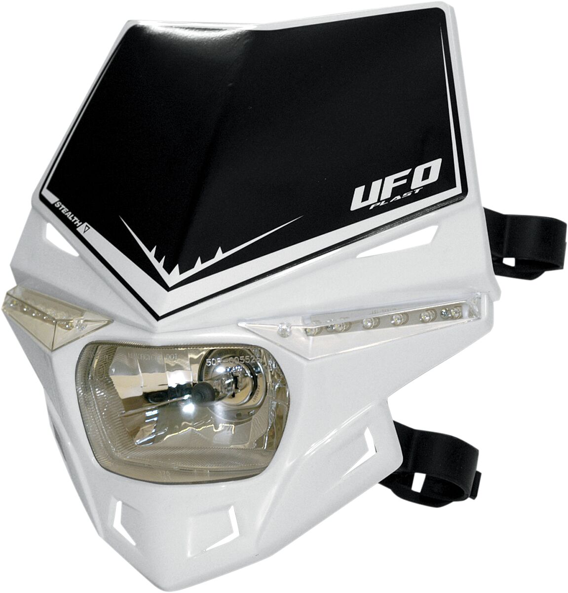 UFO STEALTH HEADLIGHT (12V/35W & LED) SINGLE COLOR WHITE PF01715#041