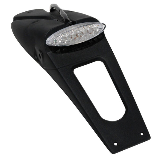 UFO LICENSE PLATE HOLDER W/ CLEAR LED-LIGHT (E11 & DOT) BLACK PP01219#CL