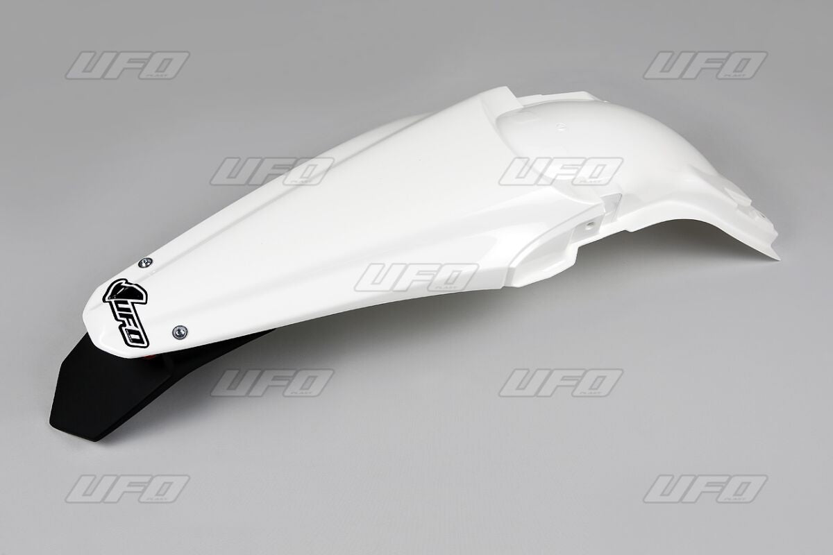 UFO ENDURO REAR FENDER W/ LED-LIGHT KAWASAKI KXF250/450 WHITE KA04722#047