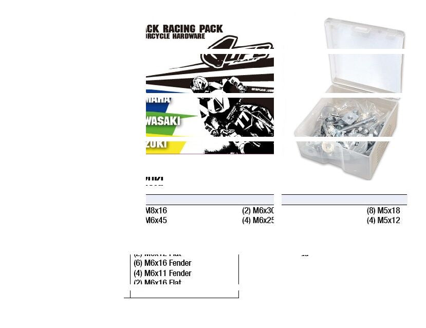UFO HARDWARE TRACK RACING PACK YAMAHA/KAWASAKI/SUZUKI AC02200