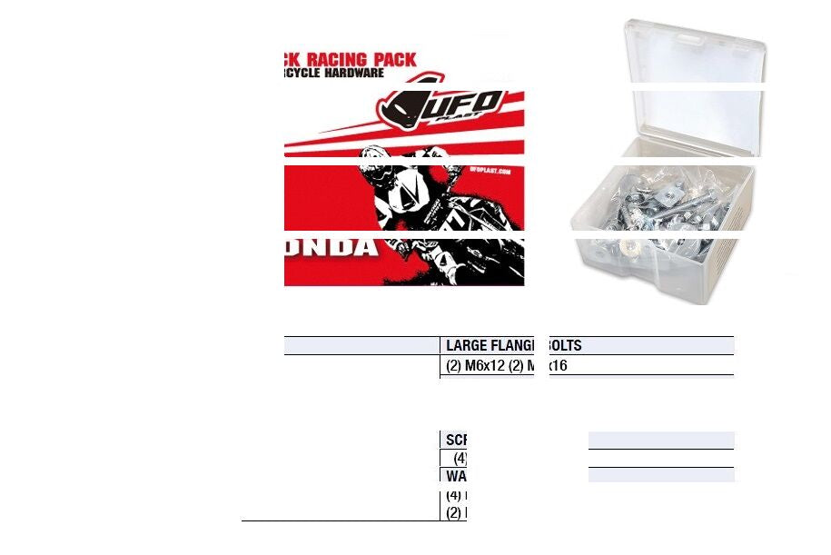 UFO HARDWARE TRACK RACING PACK HONDA AC02202