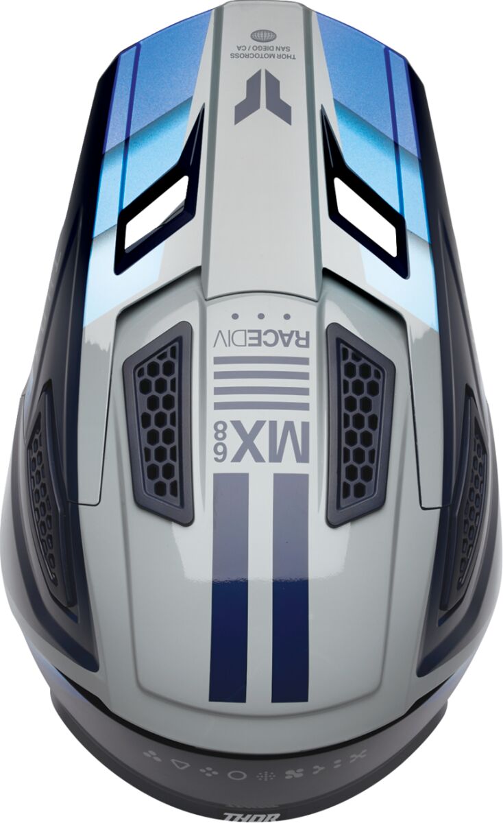 THOR HELMET FLEET DEFY BL/GY 2X 0110-9440