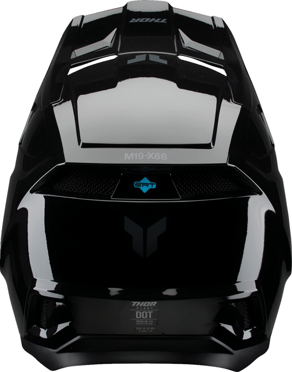 THOR HELMET FLEET YTH BLACKOUT GLOS 0111-1755
