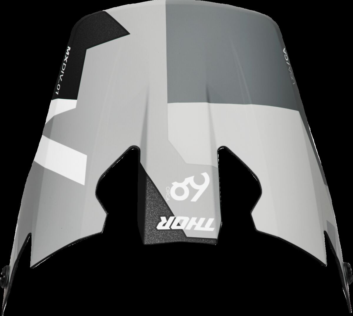 THOR VISOR R-SPORT CRBN BRAVE GY/WH 0132-1828