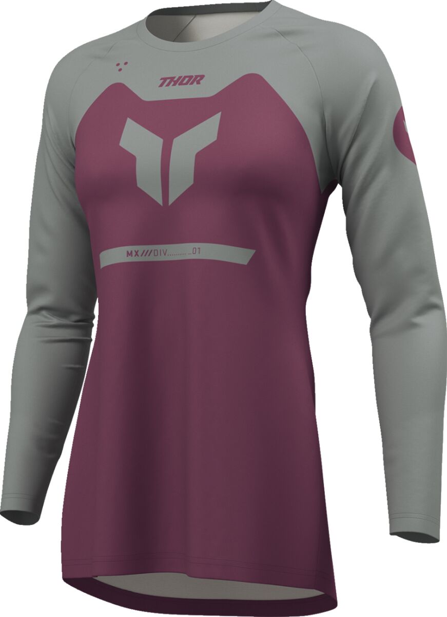 THOR JERSEY WMN RIDEMODE MENACE PUR/GY L 2911-0359