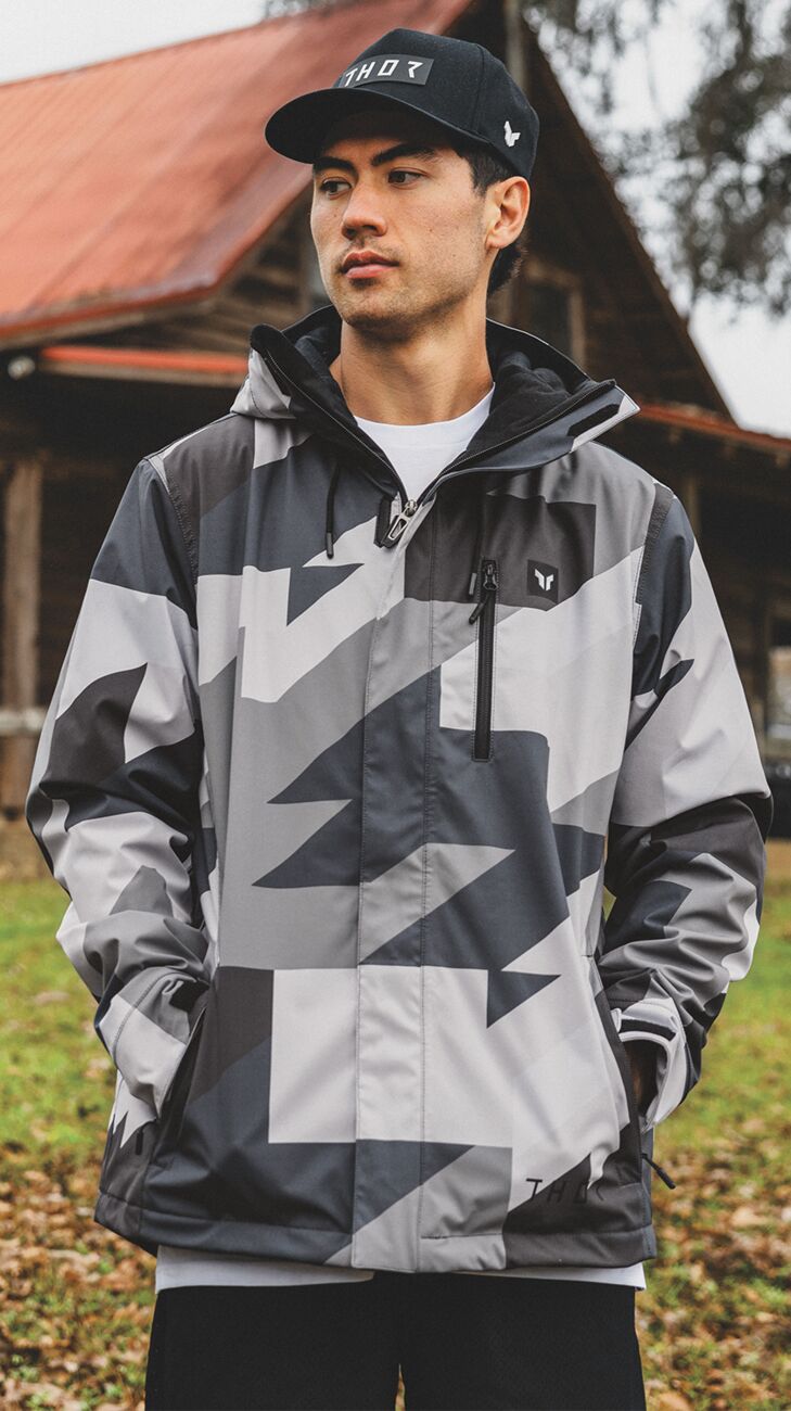 THOR JACKET HEAVYWEIGHT GY/BLK XL 2920-0864