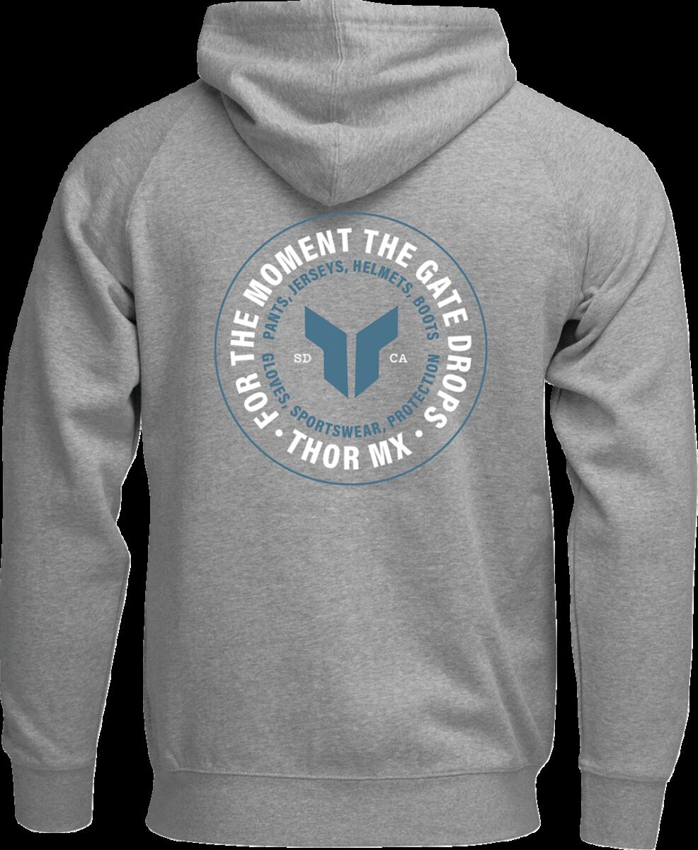 THOR HOODIE ZIP UP BADGE HTR GRAY 3X 3050-7028