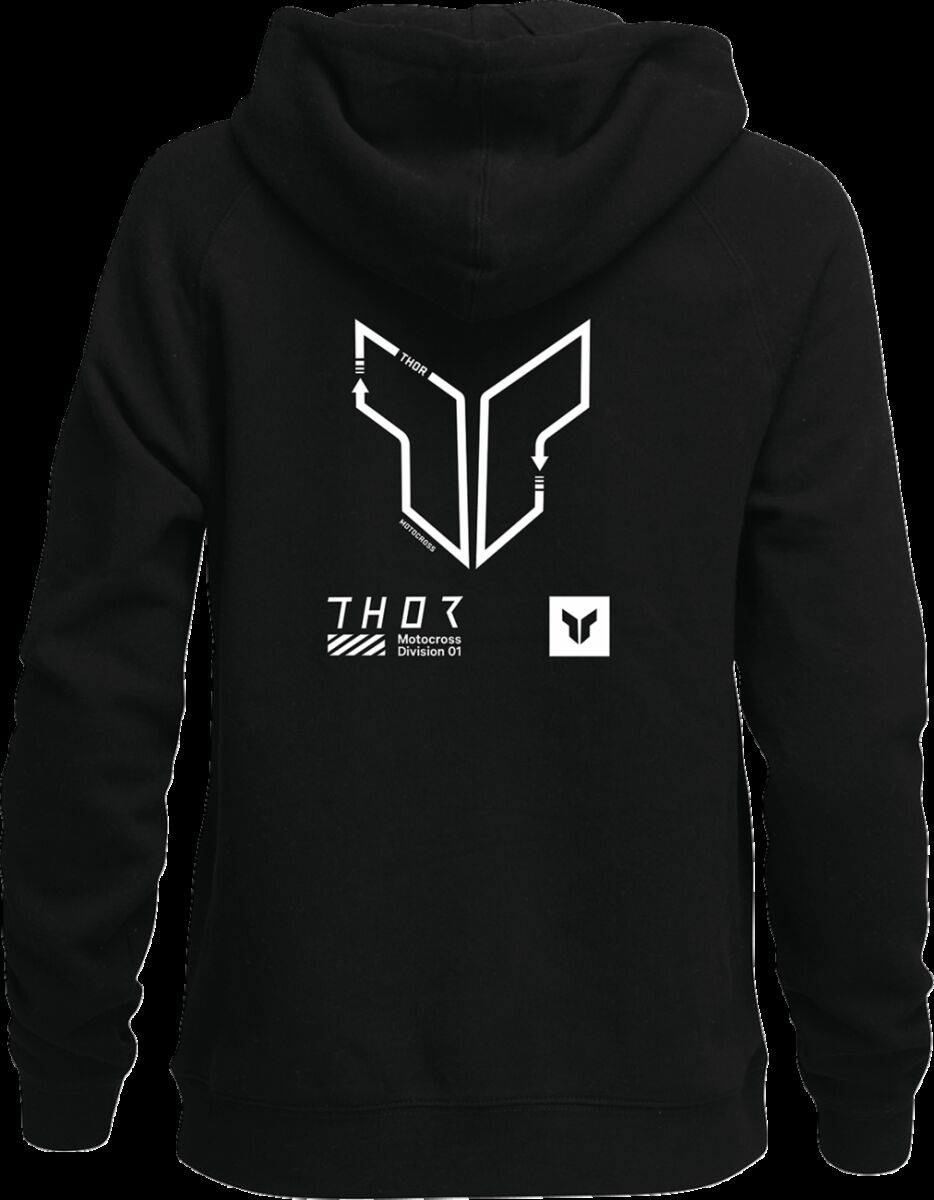 THOR HOODIE WOMENS TRAX BLACK XL 3051-1238