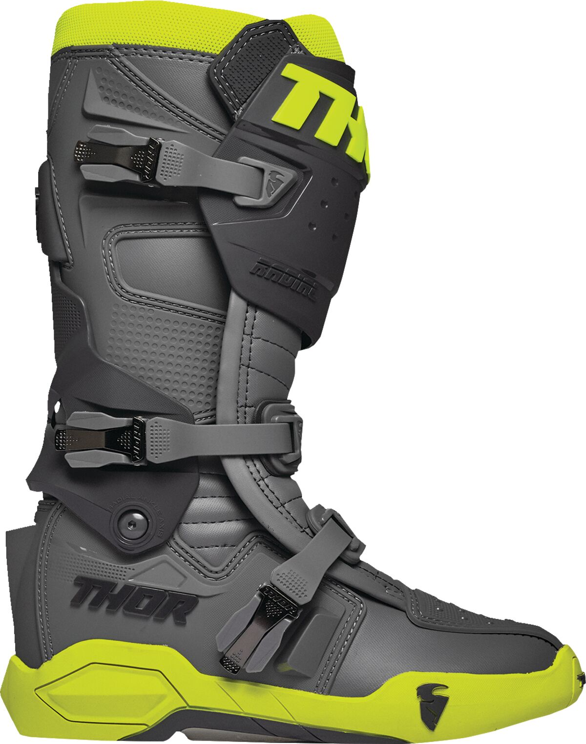 THOR BOOT RADIAL GY/FLO YL 11 3410-2749