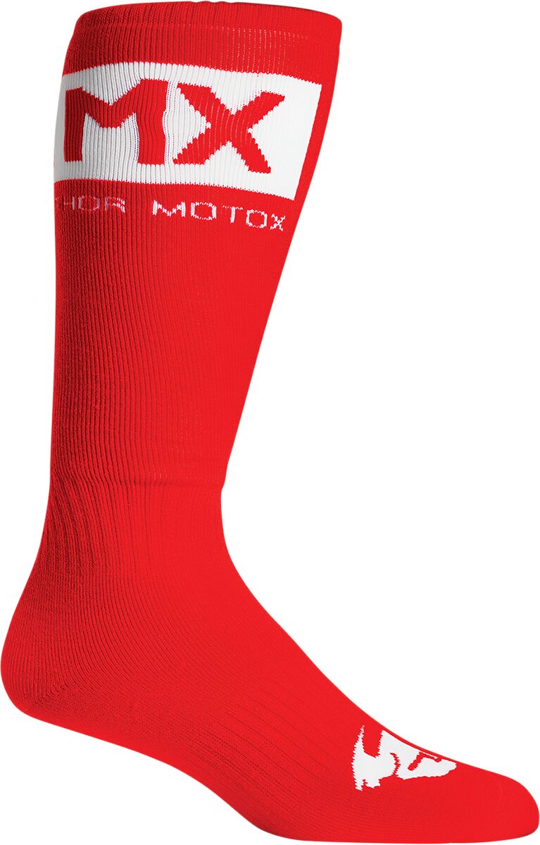 THOR SOCK MX SOLID RD/WH 6-9 3431-0673