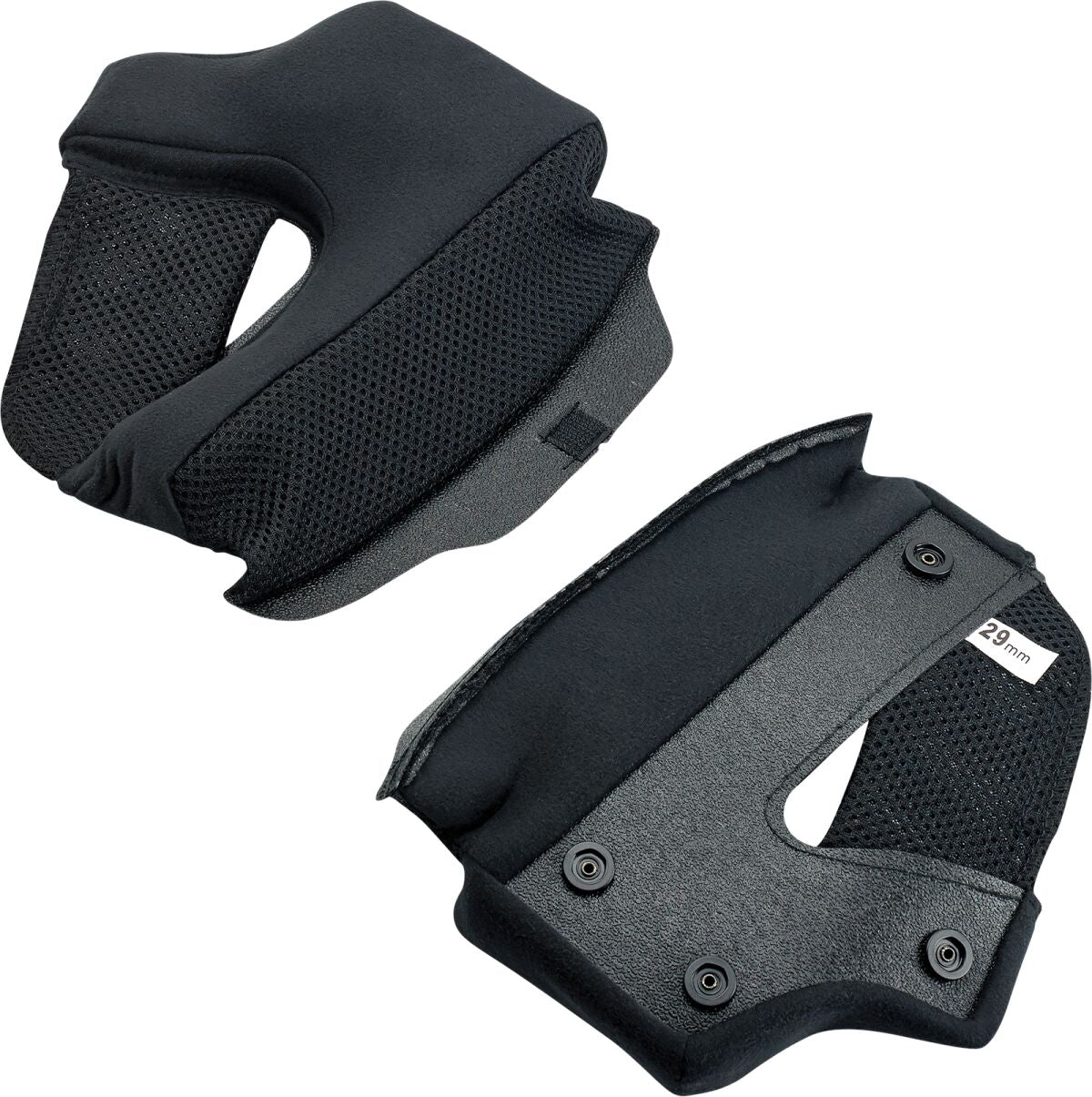 BILTWELL LANE SPLITTER CHEEK PADS BLACK 38 MM 0004-020-0138
