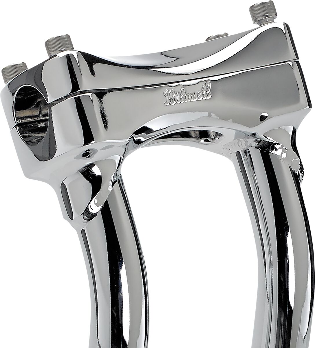 BILTWELL Chrome 12" Oversized Murdock Pullback Risers 6414-105-12